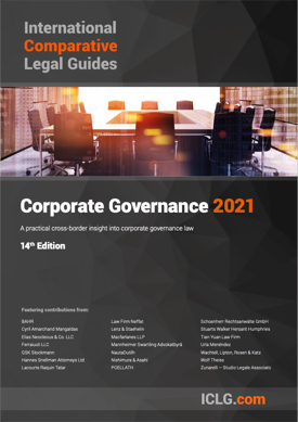 The International Comparative Legal Guide to Corporate Governance 2021: Japan